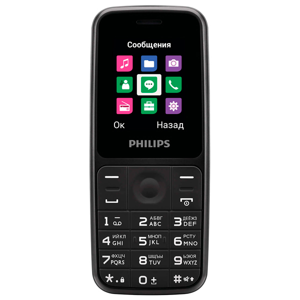 купить Мобильный телефон Philips E125 черный в Алматы