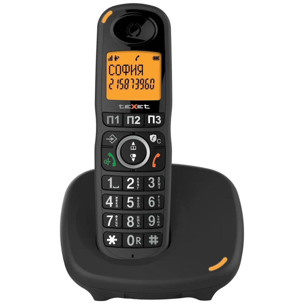 купить Телефон беспроводной Texet TX-D8905A черный 127223 в Алматы