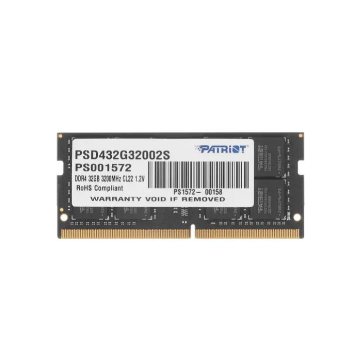 купить Модуль памяти для ноутбука Patriot Signature, PSD432G32002S, DDR4, SO-DIMM, 32Gb, 3200Mhz, CL22 в Алматы