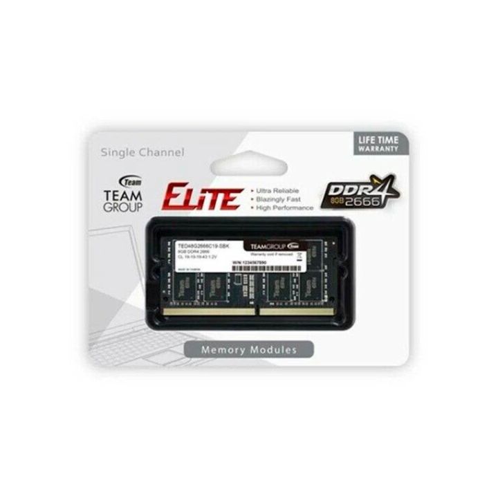 купить Оперативная память для ноутбука 32GB DDR4 2666Mhz Team Group ELITE SO-DIMM TED432G2666C19-S01 в Алматы