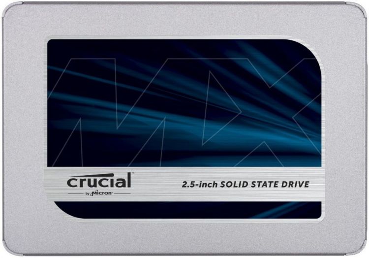 купить Твердотельный накопитель 1000GB SSD Crucial MX500 2.5” SATA3 R560Mb/s, W510MB/s 7mm Утолщающая рамка для установки в стандартный отсек 2.5* высотой 9мм CT1000MX500SSD1N в Алматы