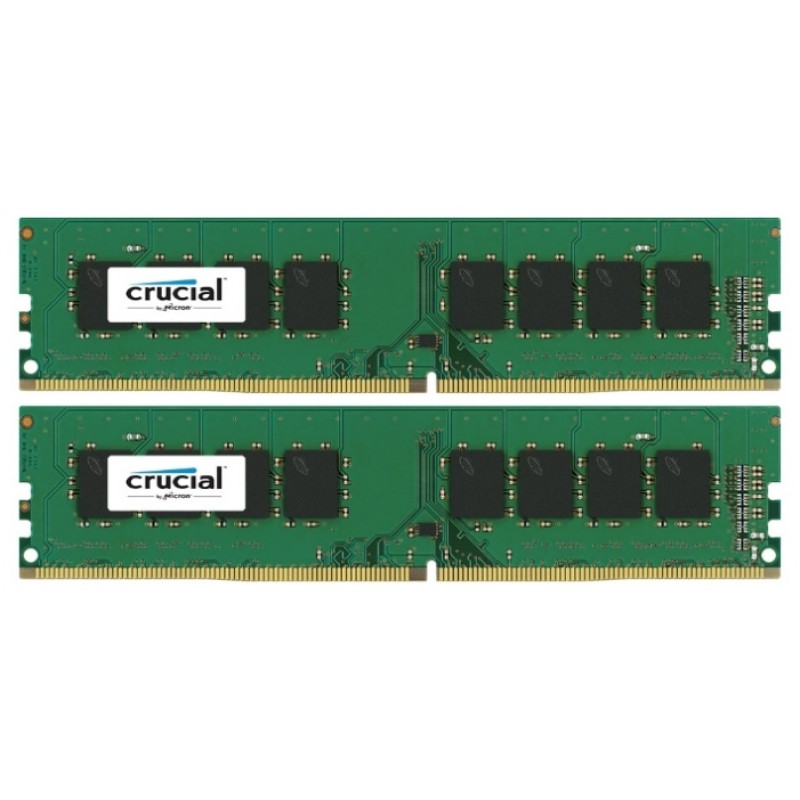 купить Оперативная память 16GB KIT (2x8Gb) DDR4 2400MHz Crucial PC4-19200 CL=17 Dual Ranked 1.2V NON ECC CT2K8G4DFD824A                                                                                                                                           в Алматы