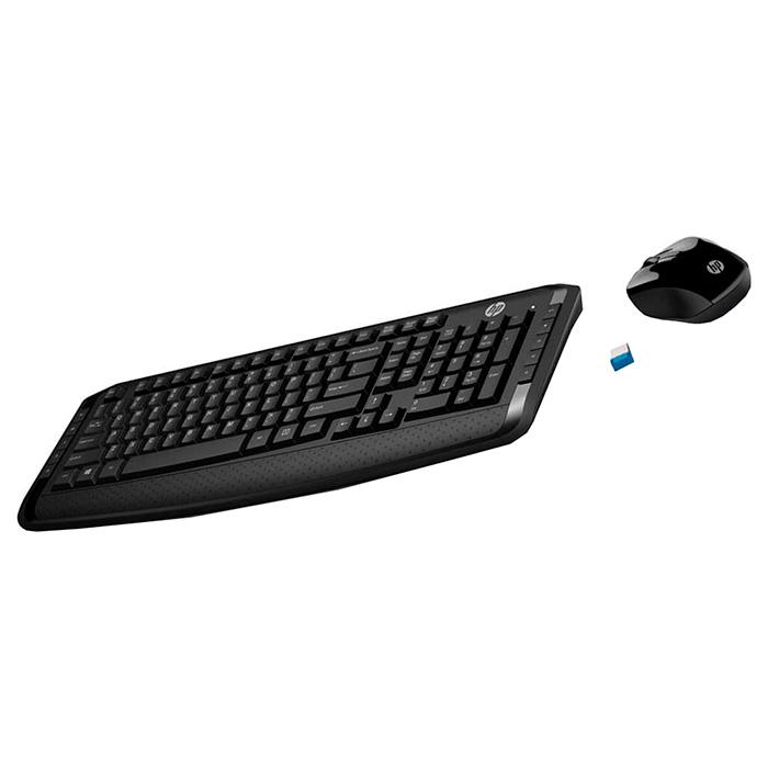 купить Беспроводная клавиатура и мышь HP Wireless Keyboard and Mouse 300, 3ML04AA в Алматы