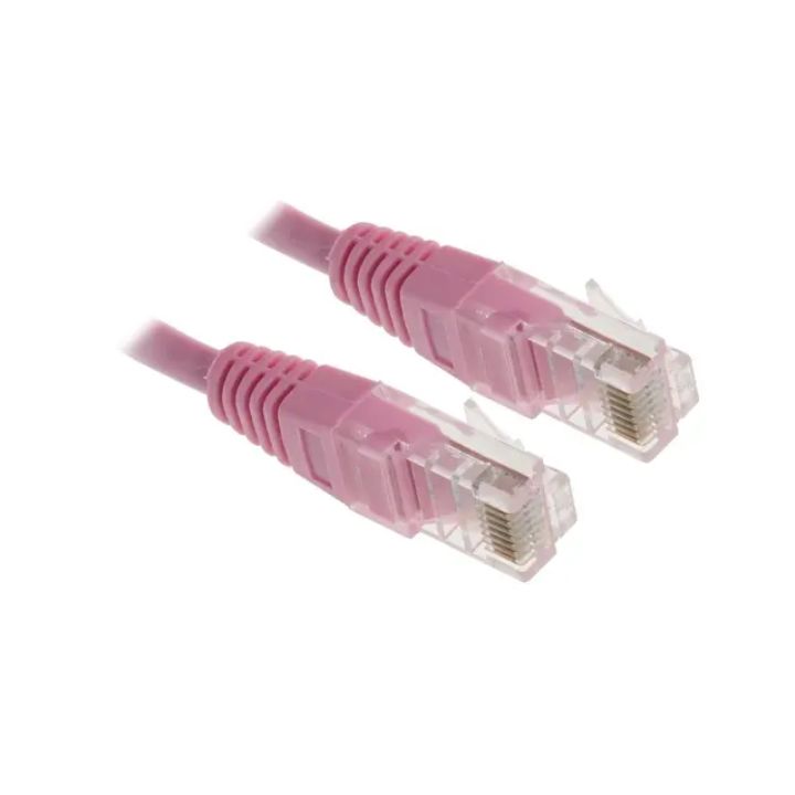 купить Патч-корд UTP Cablexpert PP12-0.5M/RO кат.5e, 0.5м, литой, многожильный (розовый) в Алматы