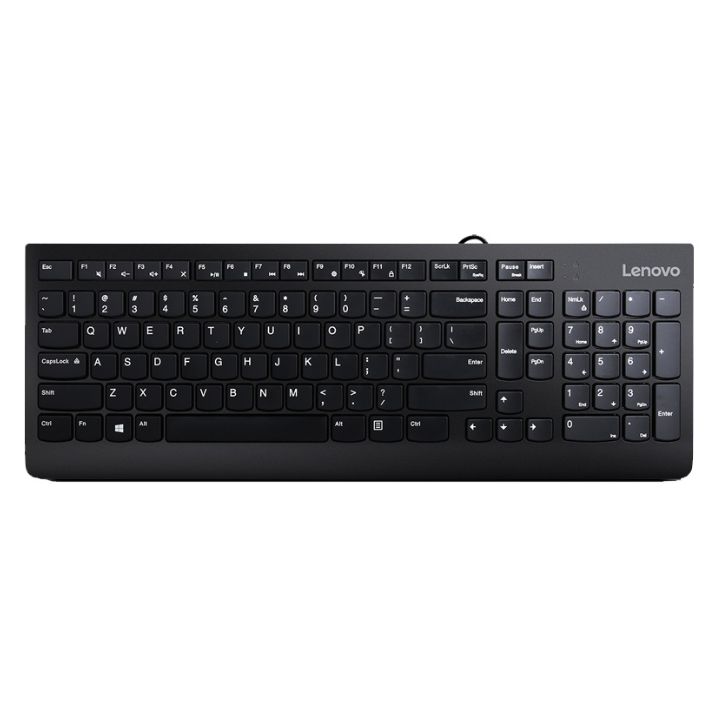 купить Клавиатура Lenovo 300 USB Keyboard Slim Black в Алматы