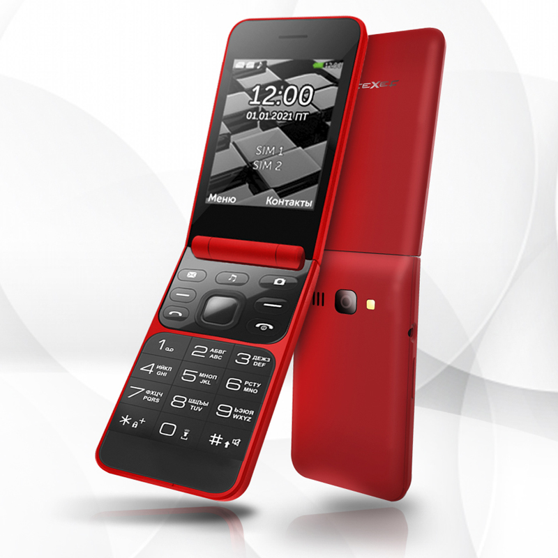 купить Мобильный телефон Texet TM-405 красный в Алматы