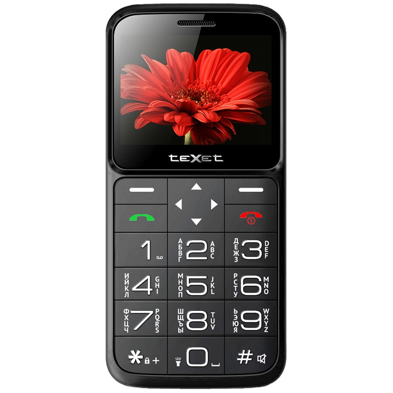 купить Мобильный телефон Texet TM-B226 черный-красный в Алматы