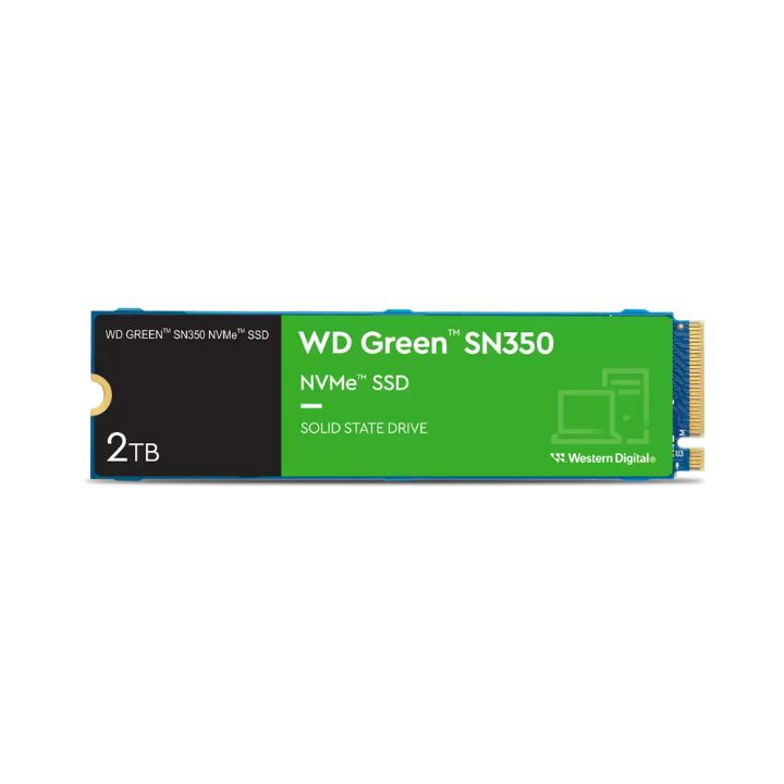 купить Твердотельный накопитель 2000GB SSD WD GREEN SN350 M.2 2280 NVMe R3200MB/s W3200MB/s WDS200T3G0C в Алматы