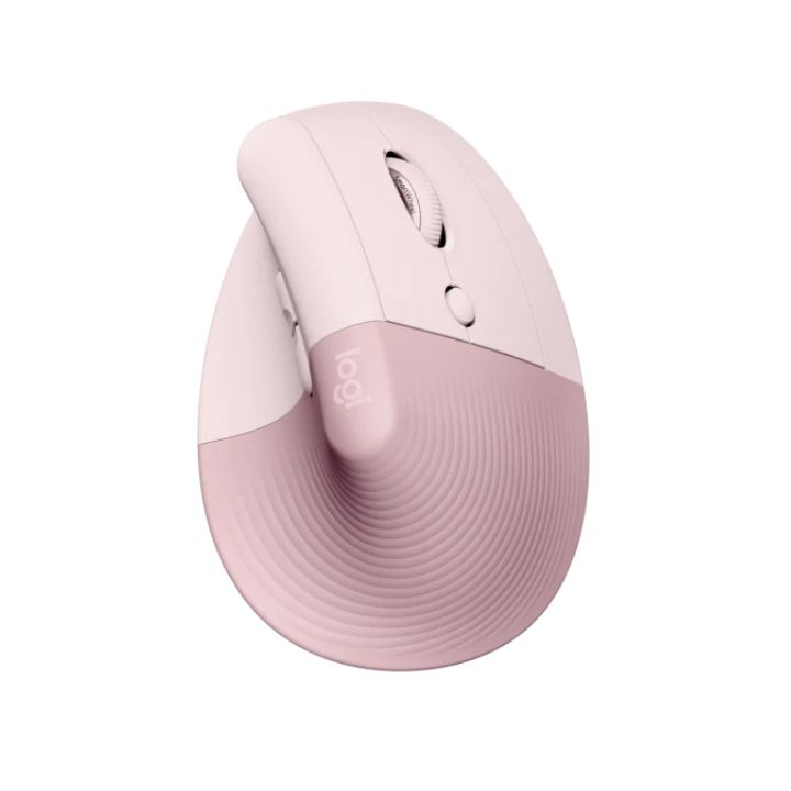 купить LOGITECH Lift Bluetooth Vertical Ergonomic Mouse - ROSE/DARK ROSE в Алматы