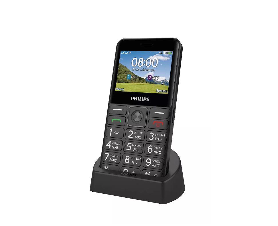 купить Мобильный телефон Philips Xenium E207 черный в Алматы