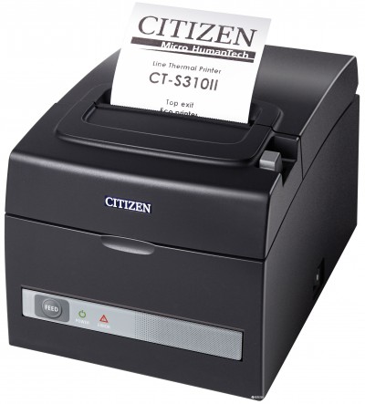 купить POS принтер Citizen CT-S310II, черный, USB, 10/100 Ethernet. Ширина печати до 80 мм, скорость печати до 160 мм в Алматы