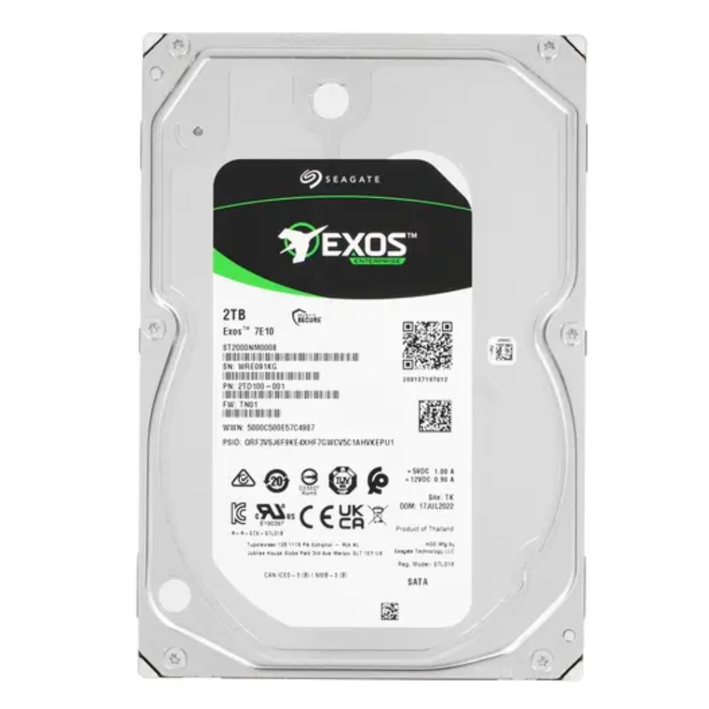 купить Корпоративный жесткий диск 2Tb Seagate Enterprise EXOS 7E10 SATA3 3.5" 256Mb 7200rpm ST2000NM000B в Алматы