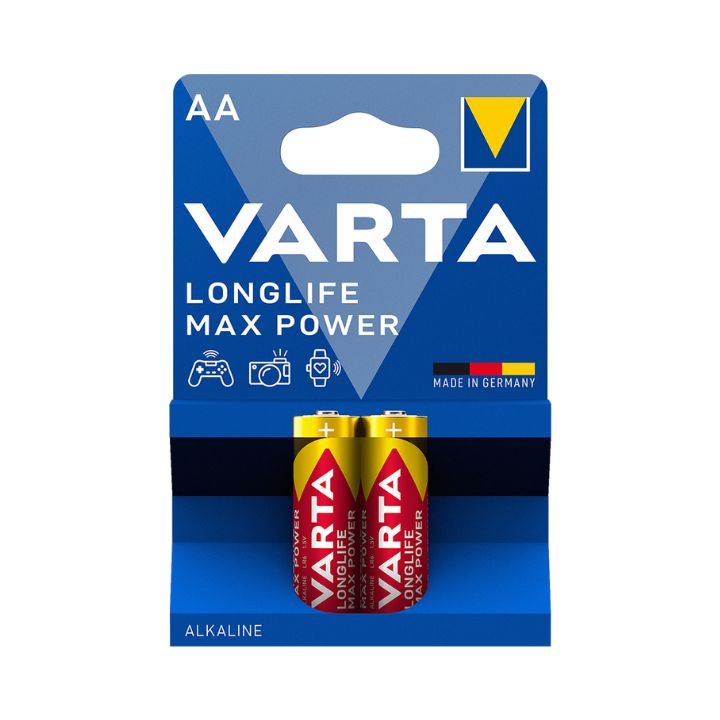 купить Батарейка VARTA Longlife Power Max Mignon 1.5V - LR6/AA 2 шт в блистере в Алматы