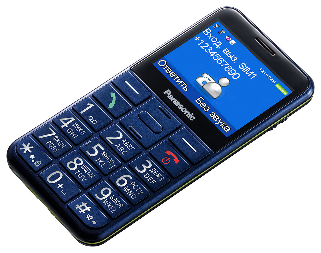 купить Мобильный телефон Panasonic TU150 черный 2Sim 2.4* /  в Алматы