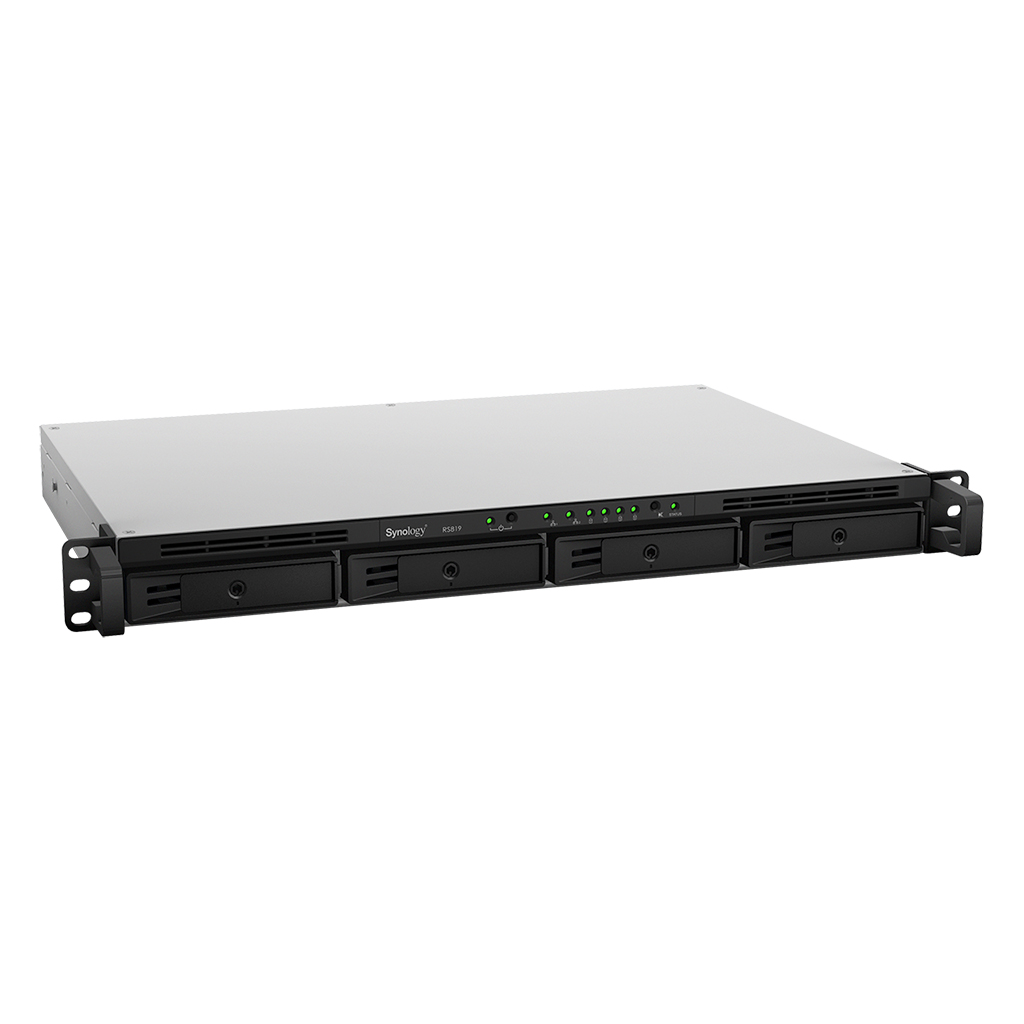 купить Сетевой NAS сервер Synology RS819   4xHDD 1U NAS-сервер All-in-1 в Алматы