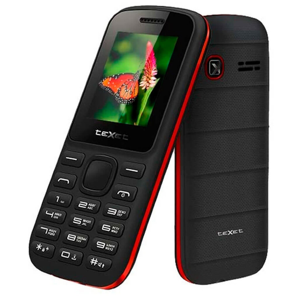 купить Мобильный телефон Texet TM-130 черный в Алматы