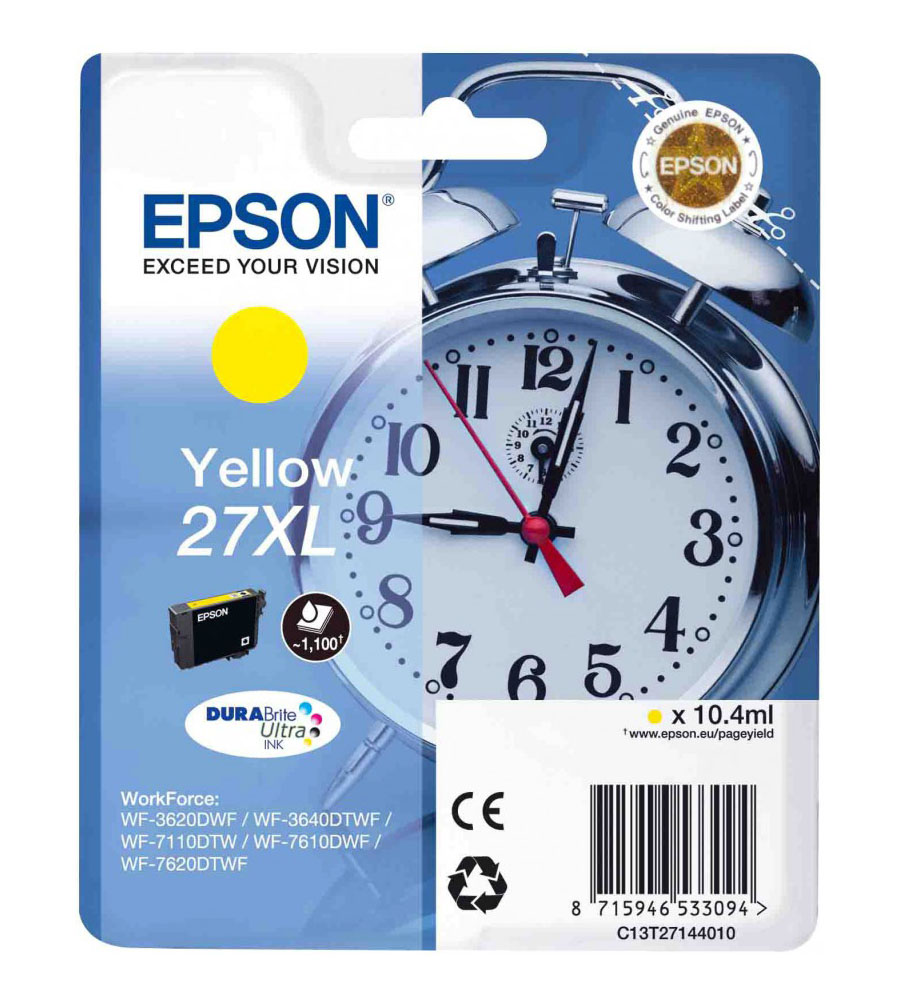 купить Картридж Epson C13T27144022  для  WF-7110/7610/7620 желтый new в Алматы