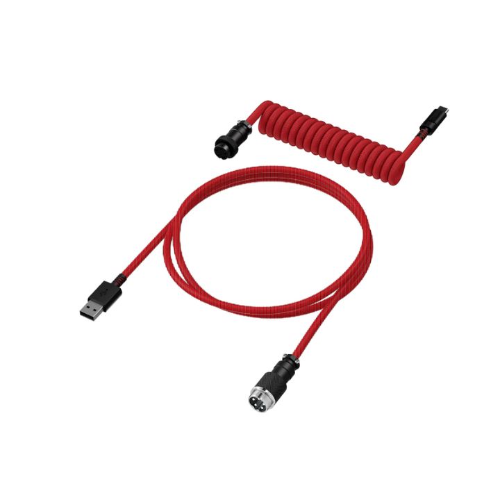 купить Провод для механической клавиатуры HyperX USB-C Coiled Cable Red-Black 6J677AA в Алматы