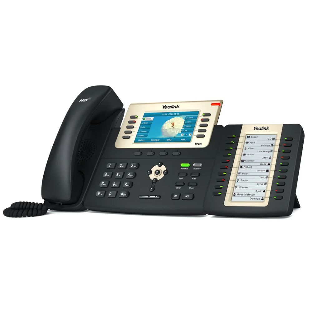 купить IP-телефон Yealink SIP-T29G, BLF, PoE, GigE, с БП (SIP-T29G_sale + EXP20) в Алматы