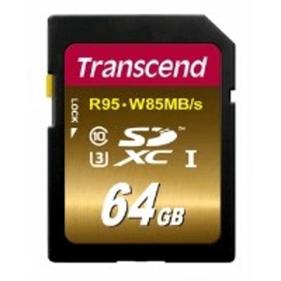 купить Карта памяти SD 64GB Class 10 U3 Transcend TS64GSDU3X в Алматы