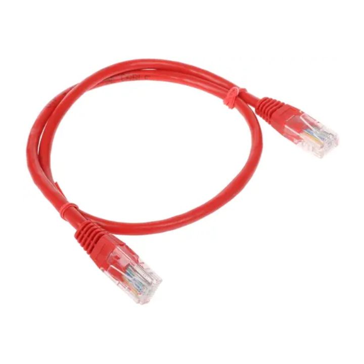 купить Патч-корд UTP Cablexpert  PP12-0.5M/R кат.5e, 0.5м, литой, многожильный (красный) в Алматы