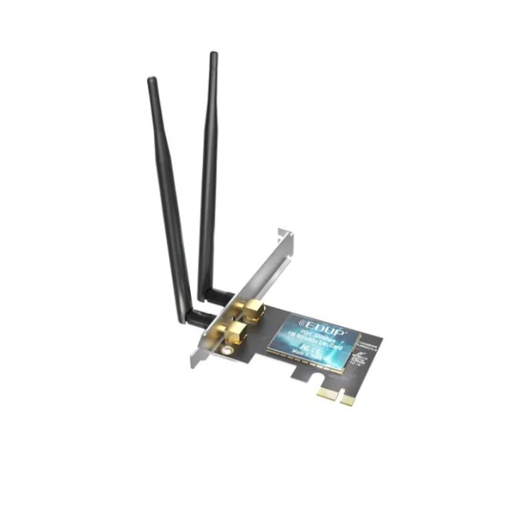 купить Внутренний беспроводной сетевой Wi-Fi адаптер PCI-E EDUP EP-9626, 300Mbps, 2 антены в Алматы