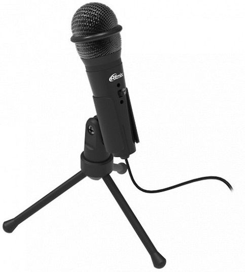 купить Настольный микрофон Ritmix RDM-120 черный в Алматы