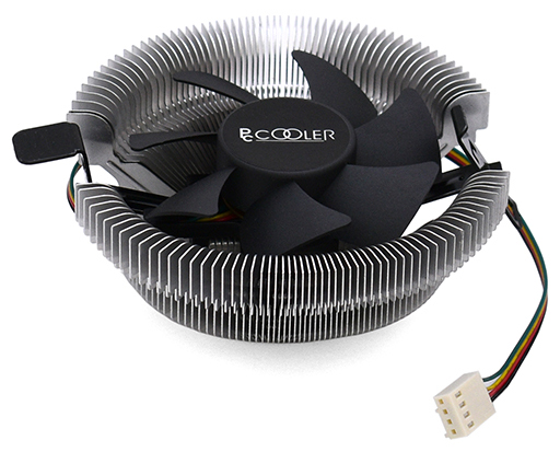 купить PCCooler E80M, 4-пин, 115X/775/AM4-FM2, 22дБ, 1200-2400 об/мин, Al, 78W в Алматы