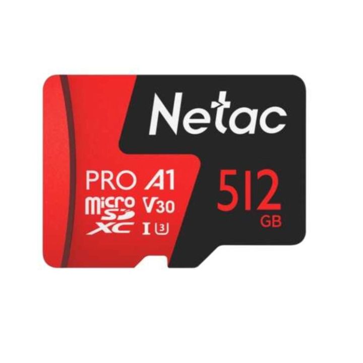 купить Карта памяти MicroSD, Netac P500 Extreme Pro 512GB 100MB/s Class 10, + SD Adapter в Алматы