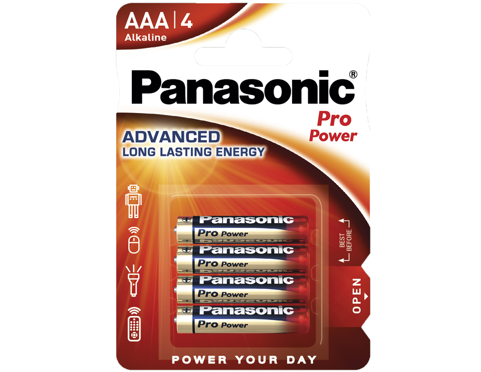 купить Батарейка щелочная PANASONIC Pro Power AAA/4B /  в Алматы