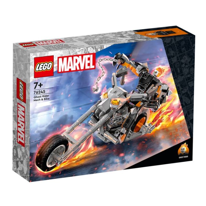 купить Lego 76245 Супер Герои Призрачный гонщик с роботом и мотоциклом в Алматы