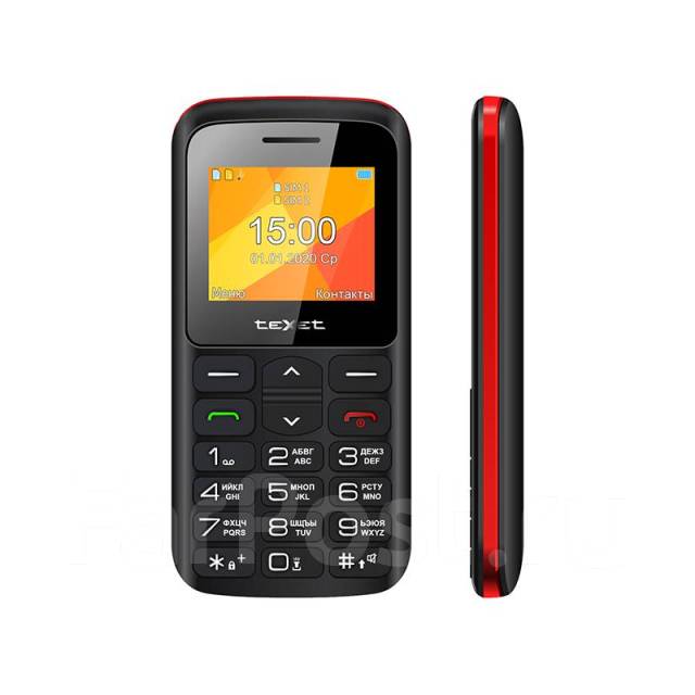 купить Мобильный телефон Texet TM-B323 цвет черный-красный в Алматы