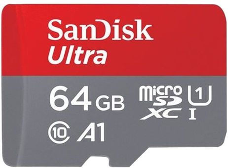 купить Карта памяти SANDISK ULTRA microSDXC 64GB + SD Adapter  100MB/s A1 Class 10 UHS-I - Imaging Packaging SDSQUAR-064G-GN6IA. Универсальная карта памяти в комплекте с адаптерами, позволяющим использовать ее в любых устройствах совместимых с SD card.      в Алматы