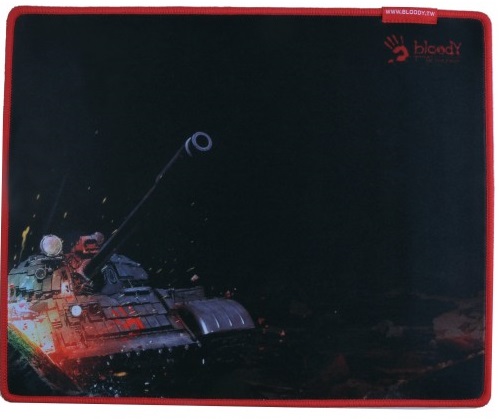 купить Коврик игровой Bloody B-071 Размер: 350 X 280 X 4 mm BLACK-RED в Алматы