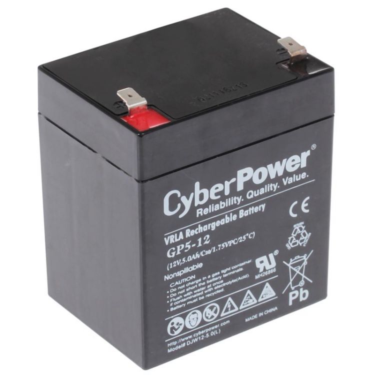 купить Аккумулятор CyberPower 12V*5Ah (90х70х101мм, 1.7кг.) GP5-12                                                                                                                                                                                                в Алматы
