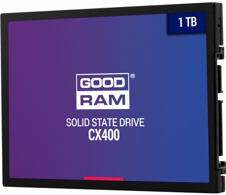 купить Твердотельный накопитель 1000GB SSD GOODRAM CX 400 2.5” SATA3 3D NAND R550Mb/s W490MB/s 7mm SSDPR-CX400-01T в Алматы