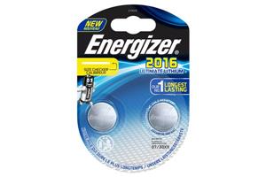 купить Элемент питания Energizer Ultimate CR2016 -2 штуки в блистере (усиленные) в Алматы
