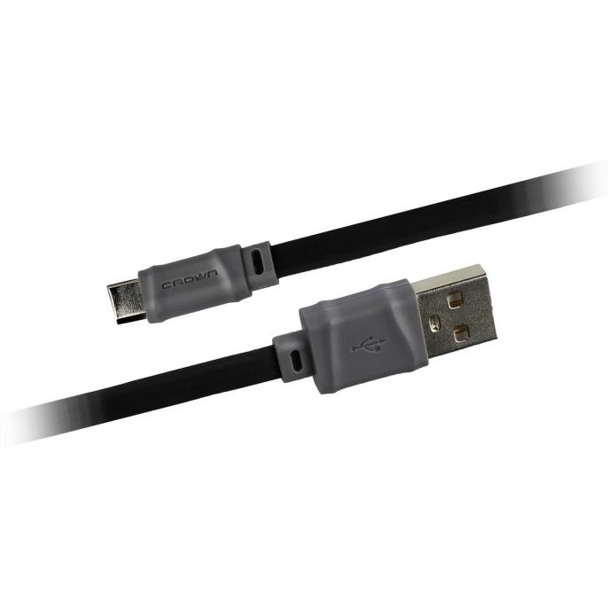 купить Кабель Crown USB - USB Type-C CMCU-006C black- gray в Алматы