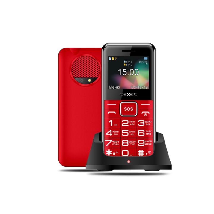 купить Мобильный телефон Texet TM-319 красный в Алматы