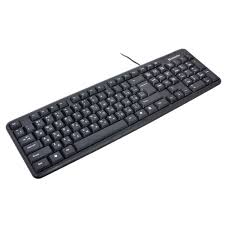 купить Клавиатура проводная Defender Element HB-520 RU черный USB 45522 в Алматы
