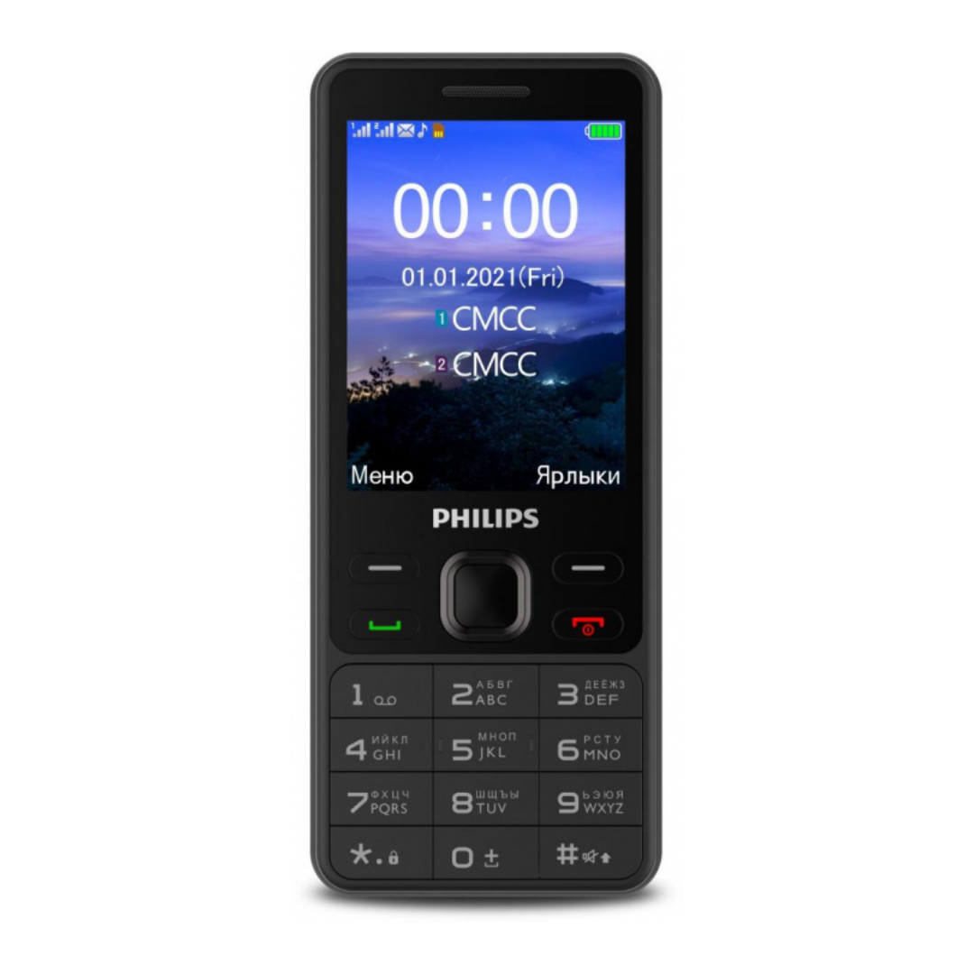 купить Мобильный телефон Philips Xenium E185 черный в Алматы