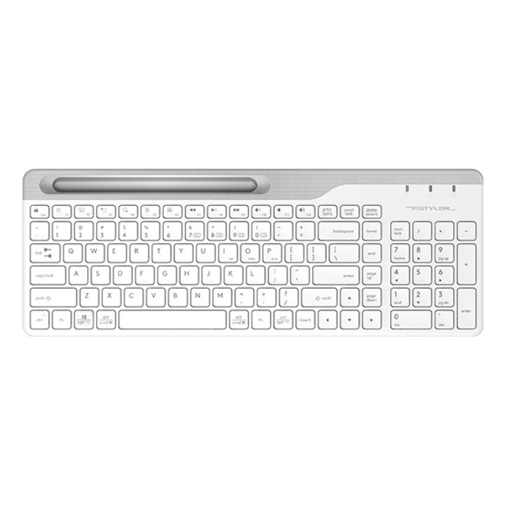 купить Клавиатура беспроводная A4tech FBK25 White Fstyler <BT+2,4G> в Алматы
