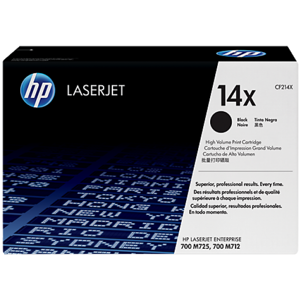 купить Картридж лазерный HP CF214X,увеличенной емкости HP 14X LJ,hесурс печати при заполнении 5% ( страниц ) 17500,Black в Алматы