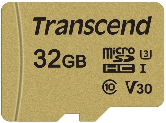 купить Карта памяти MicroSD 32GB Class 10 U3 Transcend TS32GUSD500S в Алматы