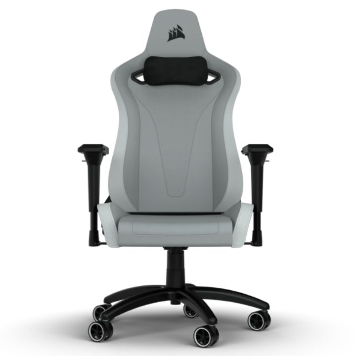 купить Игровое кресло Corsair TC200 CF-9010045-WW Grey/White в Алматы