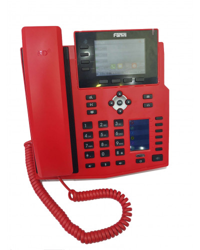 купить Fanvil X5U-R красный IP-телефон, Два цветных дисплея, 30 DSS-клавиш, USB, 16 SIP-линий, встроенный Bluetooth, PoE, Gigabit в Алматы