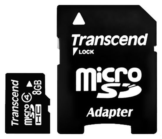 купить Карта памяти MicroSD 8GB Class 4 Transcend TS8GUSDHC4 в Алматы