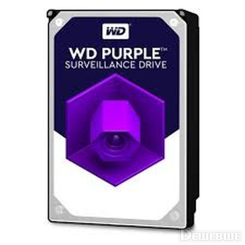 купить Жётский диск HDD 10TB Western Digital 6GB/S 256MB WD101PURZ PURPLE  Western Digital в Алматы