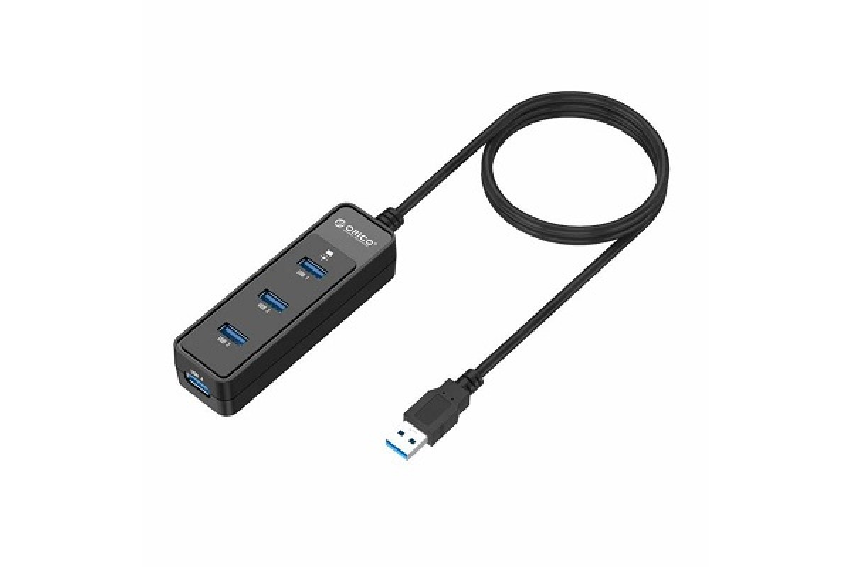купить USB Хаб ORICO W5P-U2-100-BK-BP <USB2.0x4, MicroUSB, Black, 1m> в Алматы