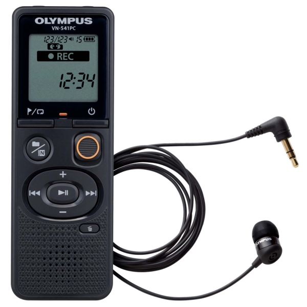 купить Диктофон Olympus VN-541PC (4Гб) с телефонным микрофоном TP8 черный в Алматы